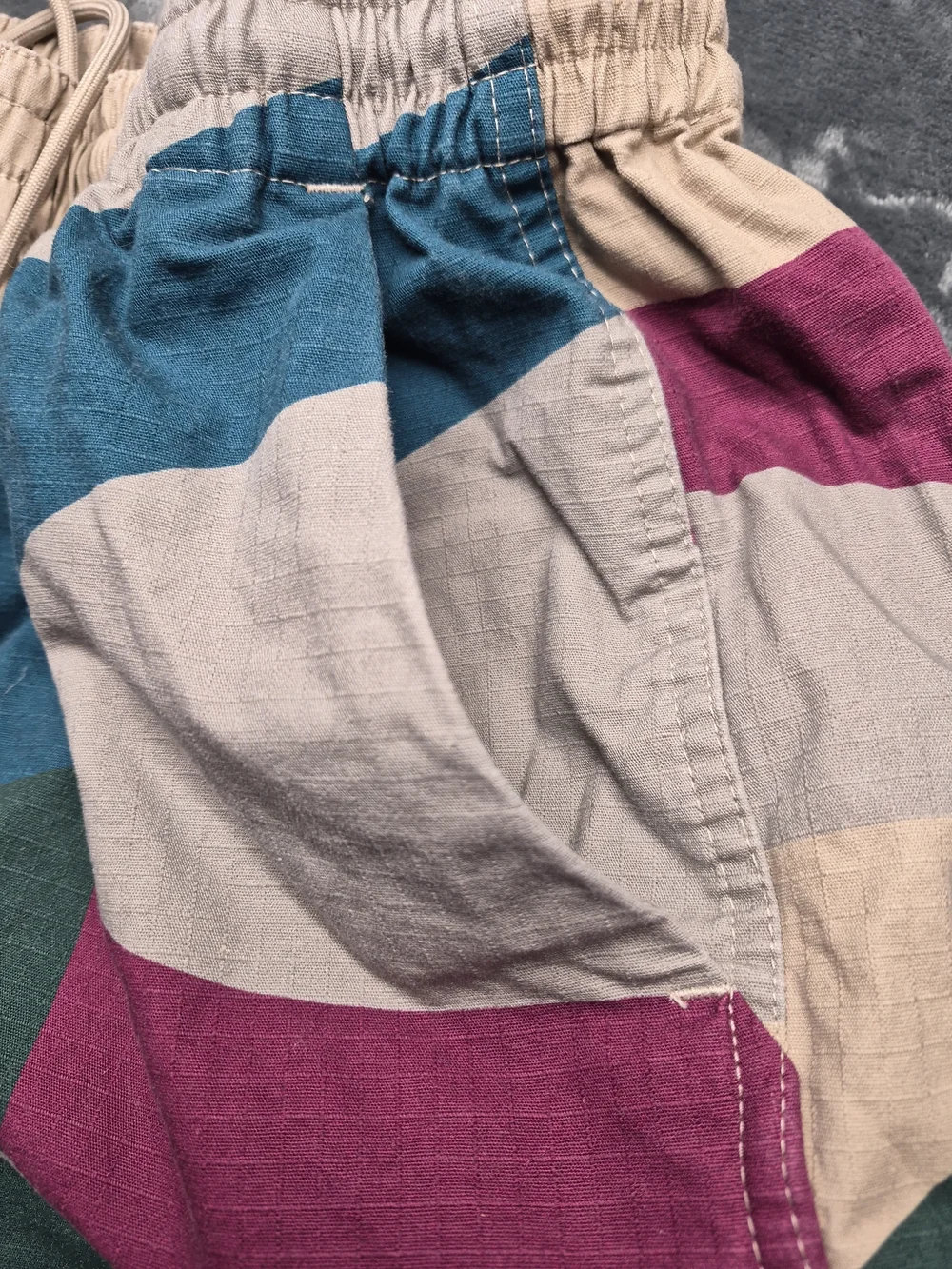 Parra The Wall Camo Short In The Sand Colorway XXL Abstract Geometric